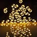 LightsEtc 72 LED 32ft Warm White String Lights Fairy Battery Operated Light Automatic Timer 8 Modes