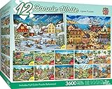 MasterPieces Bonnie White Collection - Folk Art 12 Pack Jigsaw Puzzles