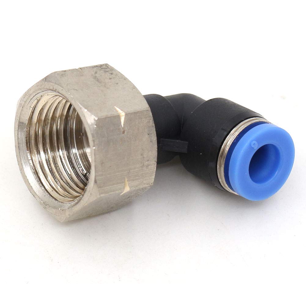 10MM OD Tubing Push to Connect Fitting Elbow,CEKER 1/4NPT Female Air Fittings 1/4 inch Npt Air