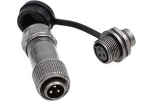 ZBLZGP Weipu ST12 3 Pin Threaded Coupling Metal IP67 Cable Connector Waterproof Plug and Socket 12mm Panel Mount Aviation Male Female Connector