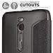Zenfone 2 Case, NuNu Asus Zenfone 2 Flip Case CONCRETE GREY with Circle Smart Window Support Function For Asus Zenfone 2