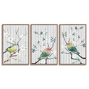 signwin 3 Piece Framed Canvas Wall Art Colorful...
