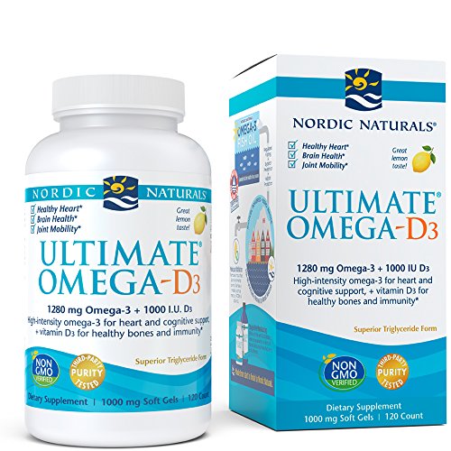 Nordic Naturals - Ultimate Omega-D3, Supports Healthy Bones and Immunity, 120 Soft Gels