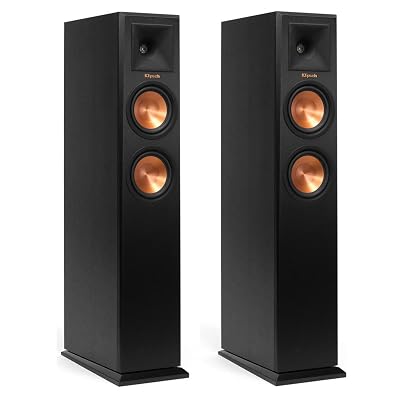 Klipsch RP-250F Reference Premiere Floorstanding Speaker with Dual 5.25 inch Cerametallic Cone Woofers - Pair Ebony