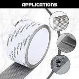 Screen Repair Tape 5cm x 200cm Fiberglass Mesh for Windows Doors Grey view 3