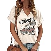 Women Fall Halloween Doodles V Neck Shirt Funny Family Party Celebration Short Sleeve Tee Pumpkin Graphic Thanksgiving Tops…