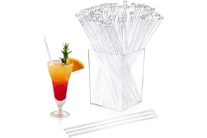 SMAODSGN 101 Pcs Swizzle Stir Sticks for Cocktails 7 Inch Coffee Stick Holder Clear Crystal Coffee Stirrers Crystal Reusable Swizzle Sticks for Stirrers Holder Round Acrylic Drink Coffee Party Supplies