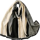 WZX Boho Scarf for Women Lightweight Floral Printed Scarves Fashion Shawl Wraps for All Season