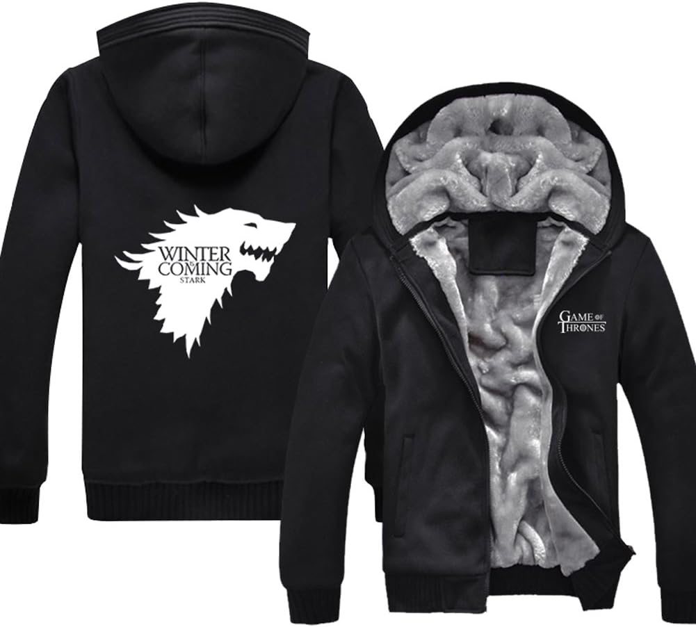 Super Warm Game Thrones Winter Fleece Cotton Hoodie Run Small