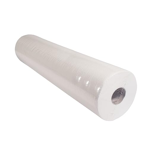 Liegenabdeckrollen, Ärztkrepp, Liegenabdeckung, 2-lagig, 9 Rollen | Weich, reiss- und nassfest, geprägt und hochweiß (59 x 50
