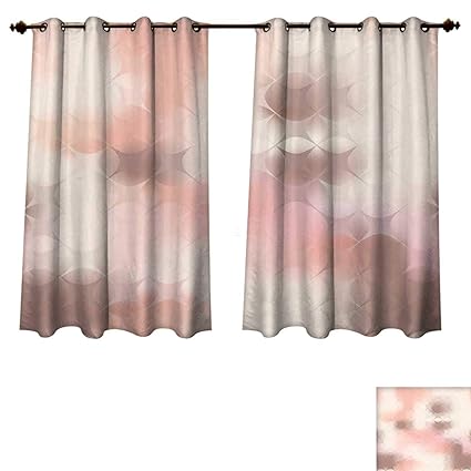Amazon Com Rupperttextile Peach Bedroom Thermal Blackout Curtains