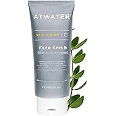 ATWATER Skin Armor Exfoliating Face Scrub, Men's Facial Cleanser with Jojoba Beads and Salicylic Acid, Non-Abrasive Skin Exfoliator for All Skin Types - 3.4 oz