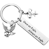 ENSIANTH Eagle Gift for Scouts Leader Keychain (Keychain)