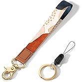 Hsxnam Wrist Lanyard Key Chain, Cute Wristlet Strap Keychain Holder for Women Men Car Keys ID Badges Card Wallet Phone Camera