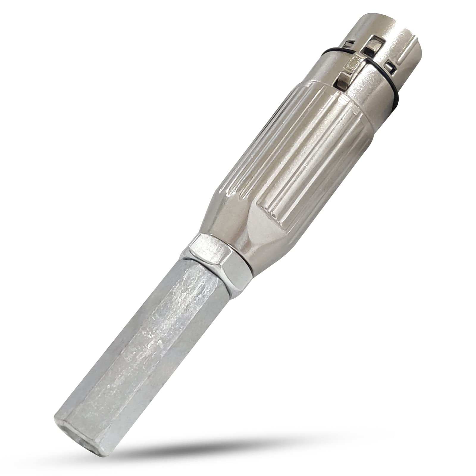 JQDML 3XLR Female Plugs Connector Adapter, DIY End Connectors for Reciprocating Linear Actuator,M8 Screw /4.13 inch Length