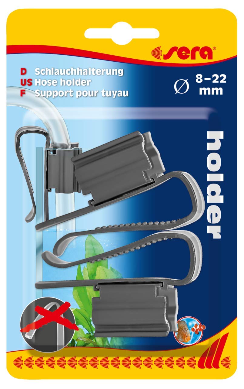 Sera Hose Holder for 8-22mm Hoses, Ideal for Aquarium Water Change, Transparent, Fish