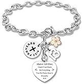 DlaeKua Birthday Gifts for Girls Bracelet Birthday Charm Bracelets Stainless Steel Bracelet Gift for Women Girls 13 15 16 18 21 Year Old Daughter Granddaughter Birthday Present