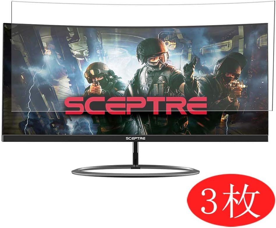 [3 Pack] Synvy Screen Protector for Sceptre C305W-2560UN 30" Display Monitor TPU Flexible HD Film Protective Protectors [Not Tempered Glass]