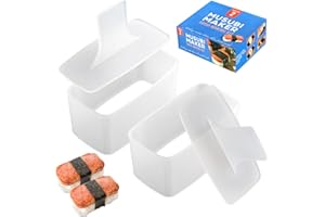 GADGET BEYOND Spam Musubi Mold, 2 Pack Musubi Maker Press, Make Your Own Hawaiian Spam Musubi at Home, BPA Free, Non-Stick, The Original Musubi Mold Used in Hawaii restaurants !!!