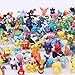 POKEEPET 144 Pcs Poke Mini Action Figures PET Set Heroes Action Figure Toy mon 2-3 cm Crazy pet Big Collection