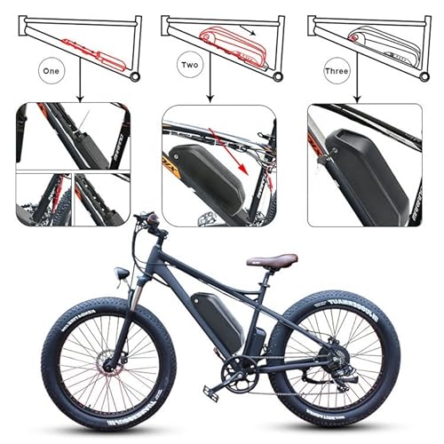 IASOBLI Jumbo Shark Ebike Battery, 52V 30Ah Electric Bicycle Lithium Korea  Cell Battery for Bafang Voilamart a