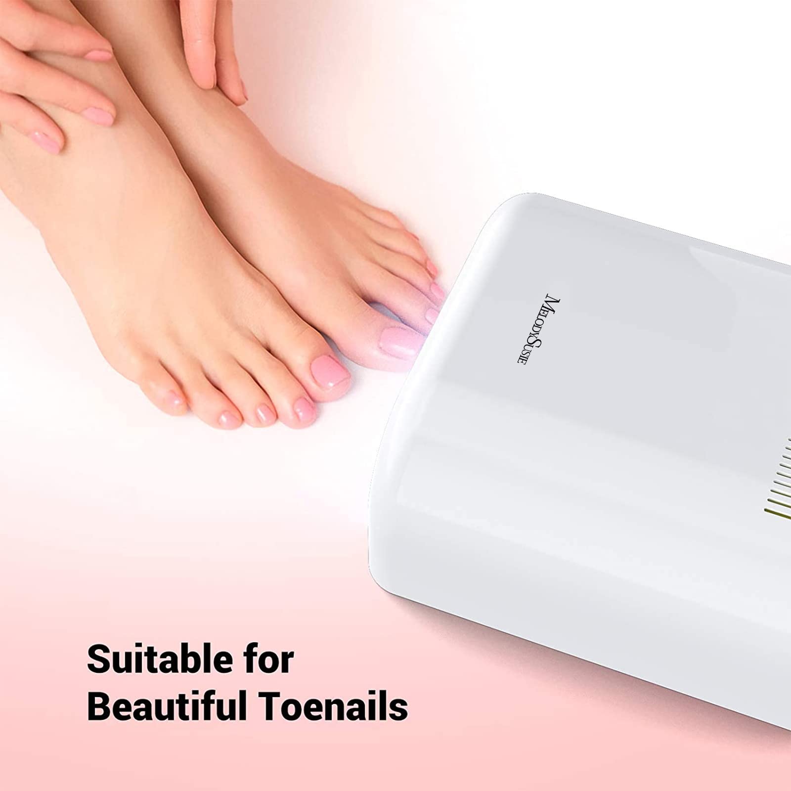 MelodySusie 36W Nail Lamp for 3D Printer UV Resin, Pro04 Professional Gel Nail Polish Curing Lamp with 3 Timer Setting, Sliding Tray for Manicure Pedicure,Great for Resin,White