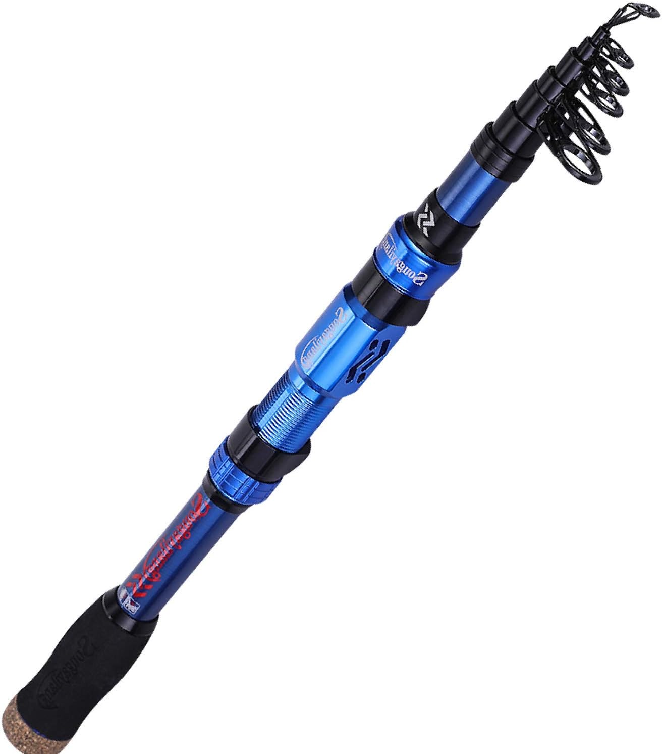 Sougayilang Telescopic Fishing Rod - 24 Ton Carbon Fiber,CNC Machined Reel Se...