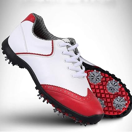 ladies red golf shoes