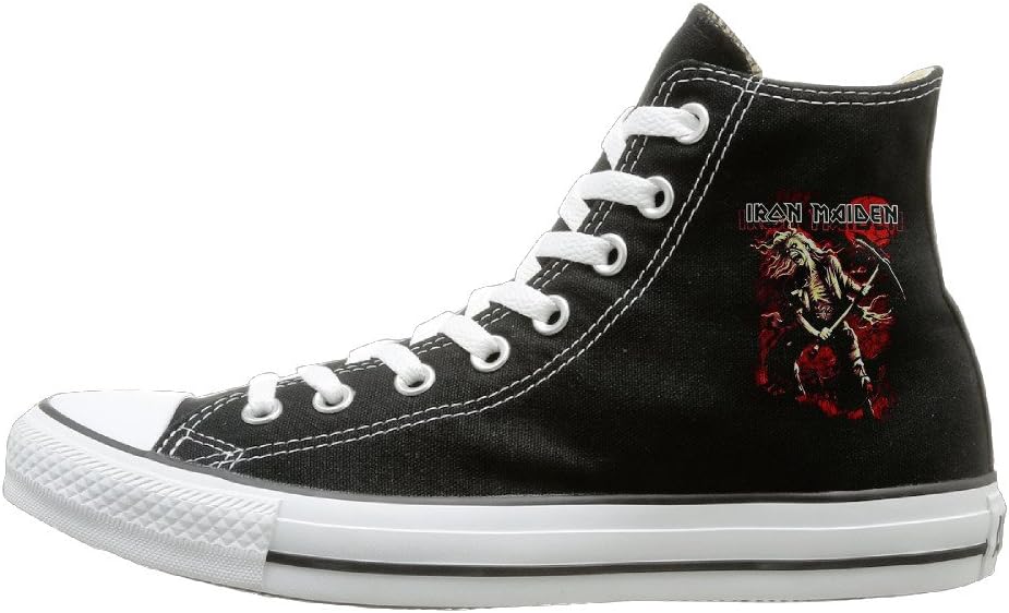 JayKi Iron Maiden Unisex Canvas Sneaker Sport Shoes Black