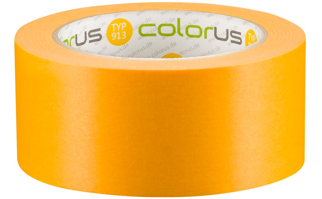 Colorus 3 x Profi Maler-Goldband Soft Tape | Maler Abklebeband 50 mm x 50 m UV beständig | Klebeband für gestochen scharfe Farbkante | Lackierband Lackier-Klebeband Lack-Abdeckband 5