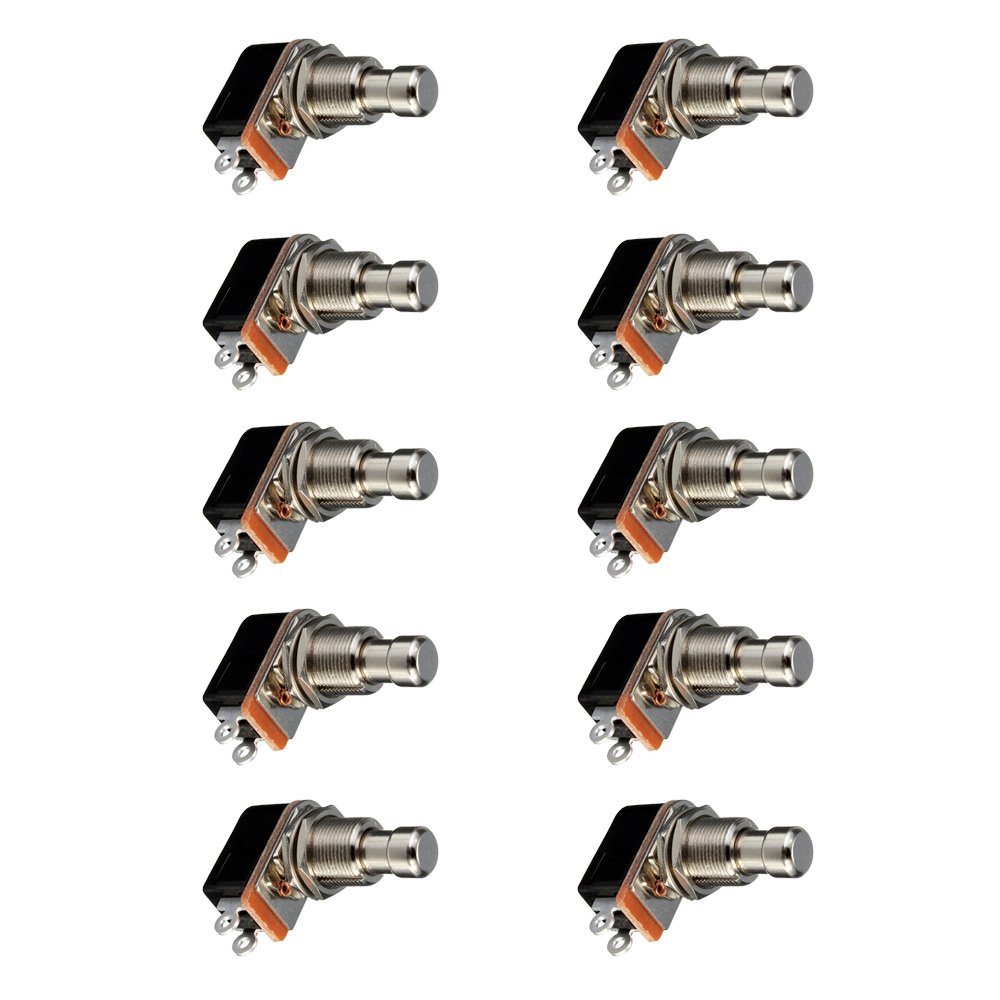 Mintice 10 X Effects Pedal Box Momentary Button Stomp Foot Switch Electric Guitar Metal