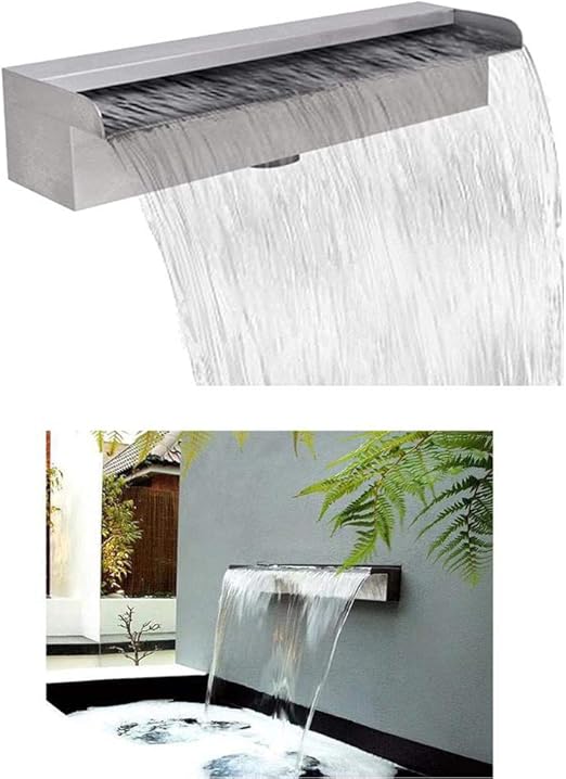 Nandan Acero Inoxidable Piscina Cortina De Agua Fuente De Pared De Las Cascadas Con Tira De