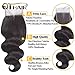 QTHAIR 16a Brazilian Human Hair Body Wave with 4x4 Middle Part Lace Closure(14 16 18 with 12 inch,Natural Color) 100% Unprocessed Virgin Brazilian Body Wave Hair Weave Bundles Body Wave Closure