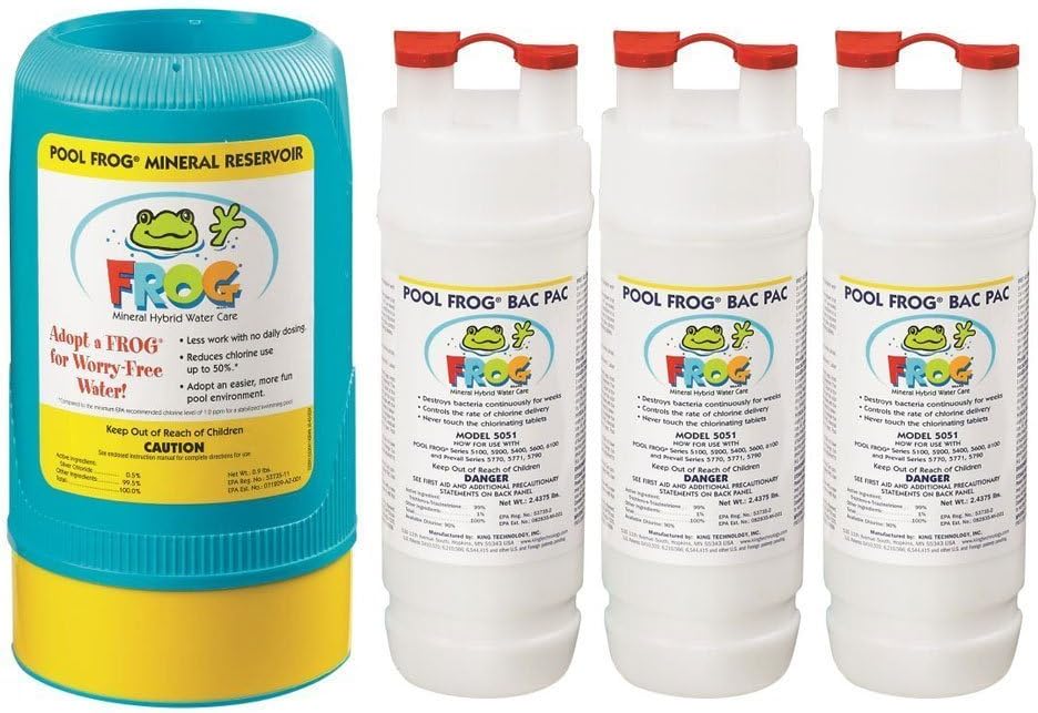 Pool Frog by King Technology 6100 Series Complete Mineral Water Chemical System for Above Ground Swimming Pools - Up to 25,000 Gallons