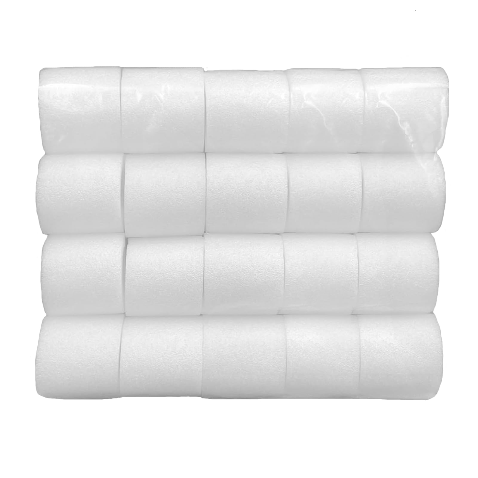 Curtain Spacers, 20 Pcs 4.8cm Length Interiors Eyelet Curtain Spacers, Curtain Foam Spacers Perfect Pleats for Poles up to 35mm Eyelet Curtains