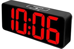 DreamSky Large Digital Alarm Clock Big Numbers for Seniors & Visually Impaired, 9 Inches Electric Clocks for Bedroom, Jumbo Display Fully Dimmable Brightness, USB Ports, Adjustable Alarm Volume