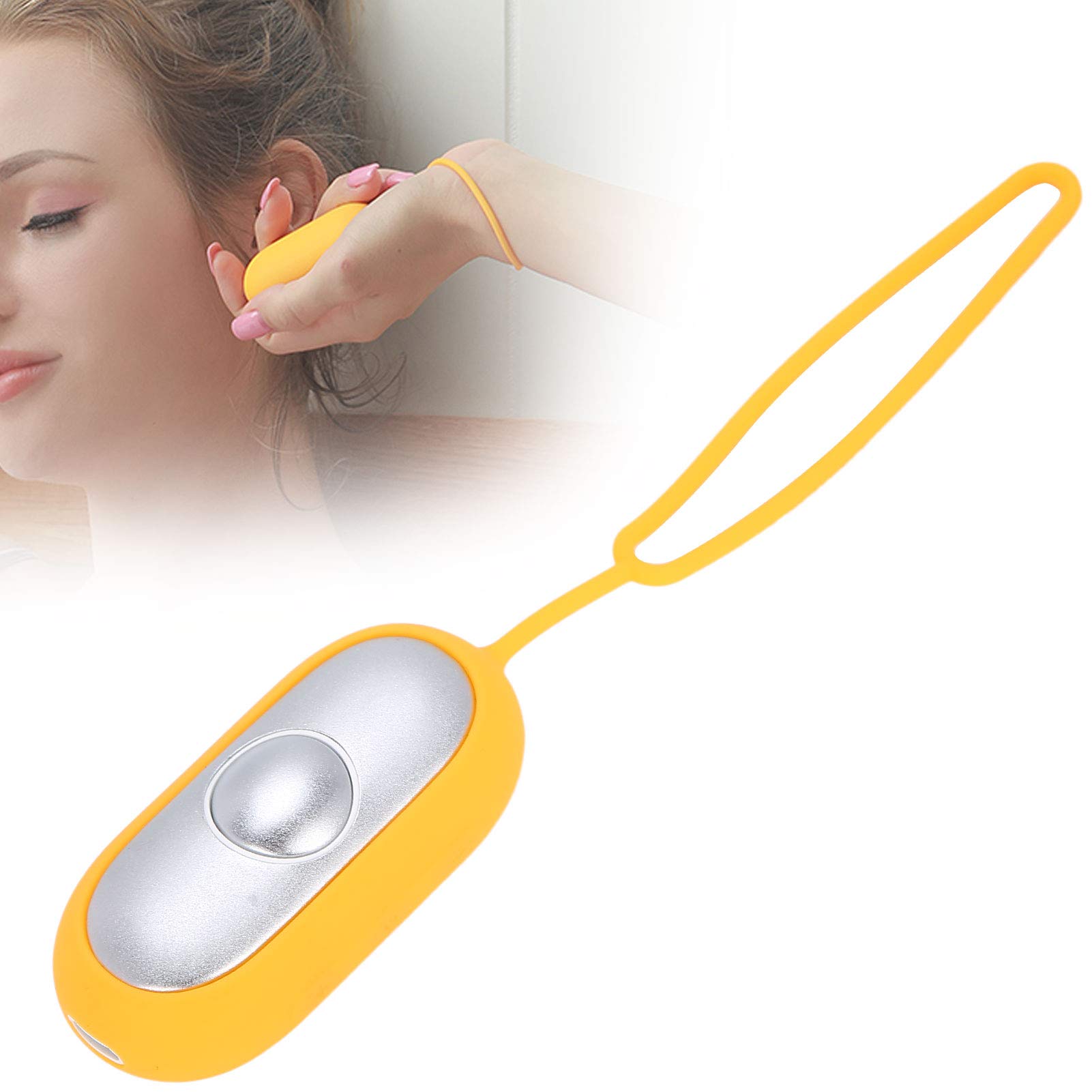 Sleep Aid Device, Sleeping Aids Sleep Help USB Charging Holding Sleep Aid Instrument, Chill Pill Device Microcurrent Sleep Aids for Insomnia, Sleeping Aids Device for Adults Stress Relief (Yellow)