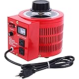 Yonntech Auto Transformer 2000W 20Amp AC Variable Voltage Regulator 2000VA 0-130V Output Autotransformer 110V