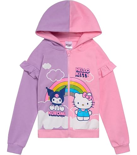 Amazon.com: Hello Kitty Toddler Girls Fleece Zip Up Cosplay Hoodie