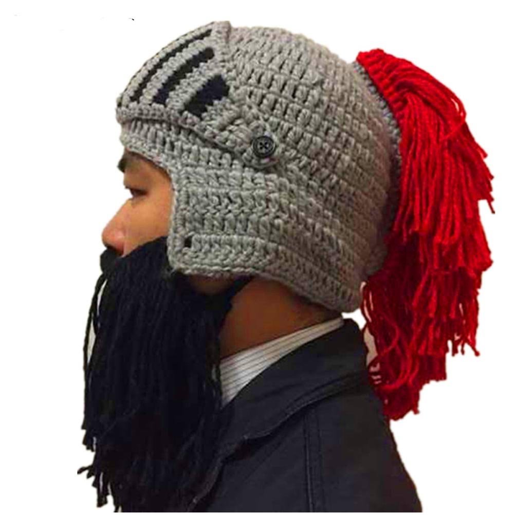 knight crochet hat