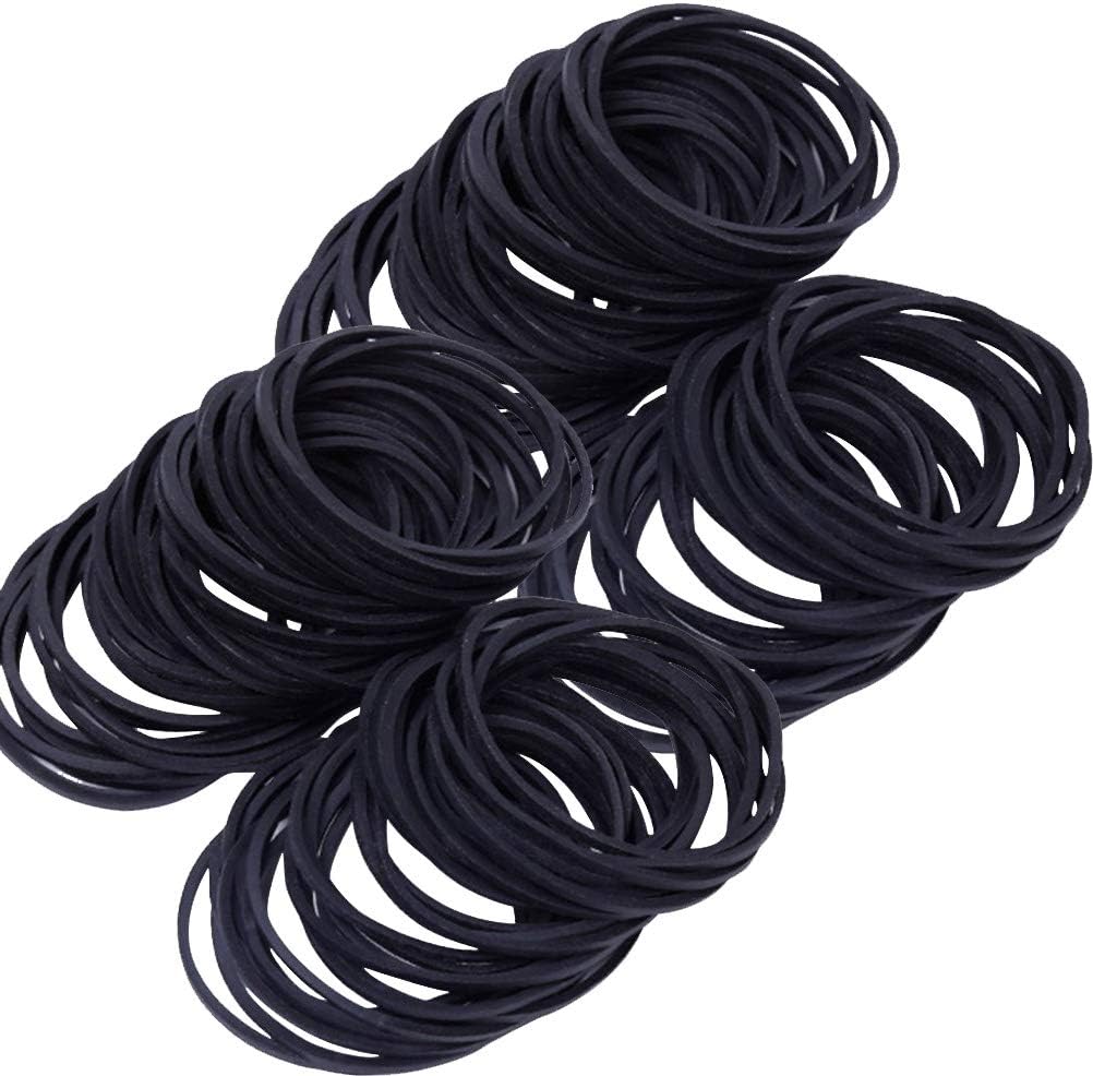 Rubber Bands Black 300 Pcs 38mm 16 Small Elastic Band Loop Rubber
