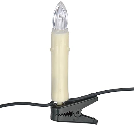 Heitmann Deco LED Baum-Lichterkette - Kerzenlichterkette - kalt-weiß - 40-teilig - für außen - Außenbeleuchtung