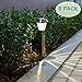 voona Solar LED Outdoor Lights 8-Pack Stainless Steel Pathway Landscape Lights for Outdoor Path Patio Yard Deck Driveway and Garden, (Silver)