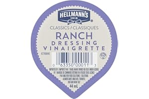 Hellmann's Classic Ranch Dressing Portion Packs, 44 mL, 108 per Case, Single-Serve Dip for Foodservice