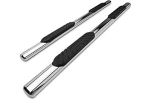 TAC TRUCK ACCESSORIES COMPANY TAC Side Steps Fit 2009-2018 RAM 1500 Crew Cab | 2019-2023 RAM 1500 Classic Crew Cab | 2010-2024 RAM 2500/3500/4500/5500 Crew Cab Pickup Truck 4" Oval Tube Stainless Steel Running Boards 2Pcs