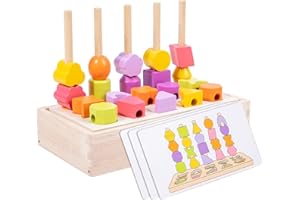 Mebiosi Dementia Activities for Seniors,Geometric & Colors Cognitive Training Games Wooden Puzzles Gifts for Dementia Patient
