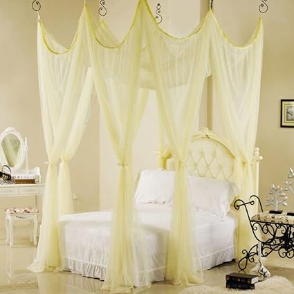 Pink Four Corner Mosquito Net Bed Canopy Baby Products Bedroom