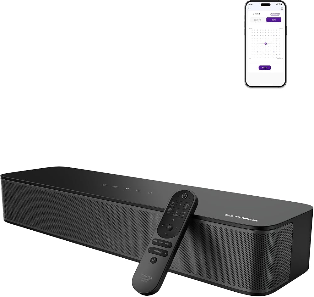 ULTIMEA Poseidon M20 Pro 2.1ch Soundbar Built-in Subwoofer BassMX BT 5.4