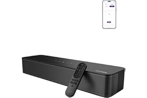 ULTIMEA 2.1ch Sound Bar for TV, Built-in Subwoofer, Peak Power 132W, App Control, 16 Inches Bluetooth 5.4 TV Speakers Soundba