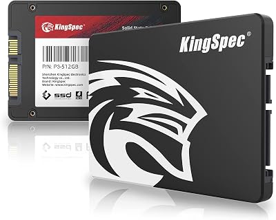KingSpec 512GB 2.5in SATA III SSD 6Gb/s 550MB/s